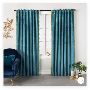 3 pairs (6 panels) curtains. 84”.